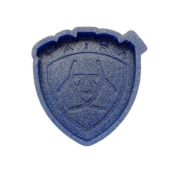 Ariat Logo Silicone Freshie Mold – Glitter Blue - Picture 1 of 5